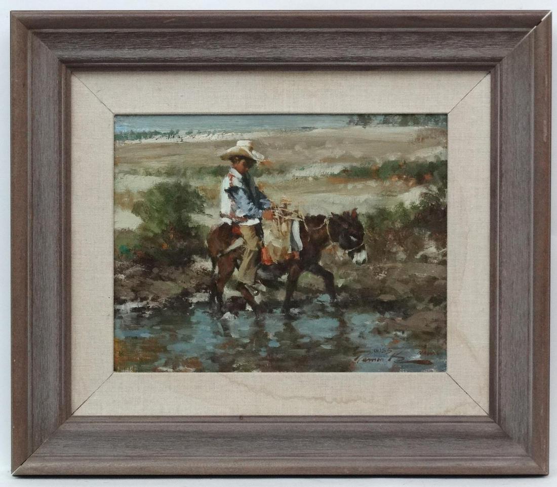 Ramon Kelley (b. 1939), American School, Oil on canvas, (1 of 4)