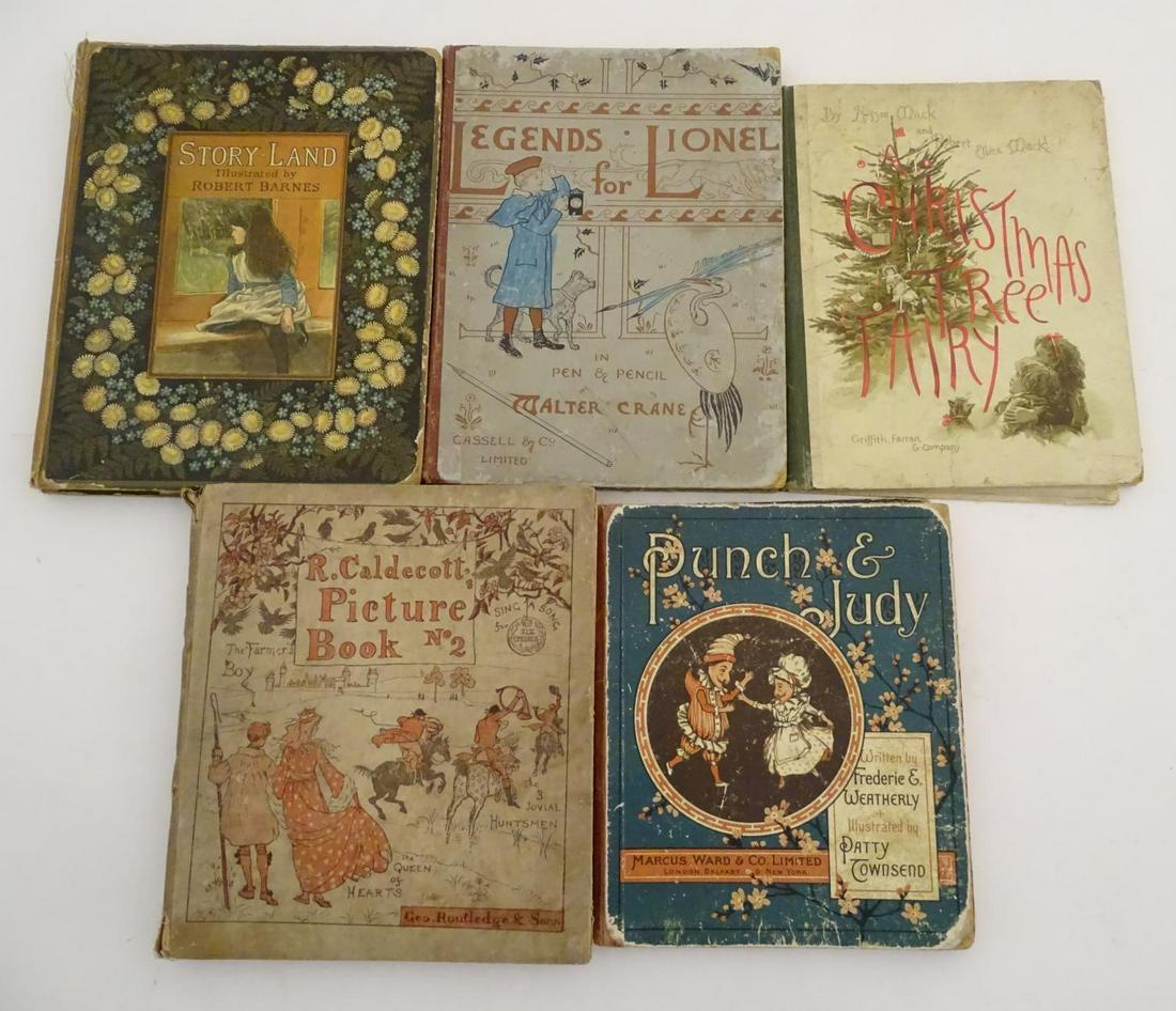Books: A quantity of children?s books comprising Story: Books: A quantity of children?s books comprising Story Land, by Sydney Grey, illustrated by Robert Barnes, Legends for Lionel, in pen and pencil, by Walter Crane, A Christmas Tree Fairy, by Lizzie Mac