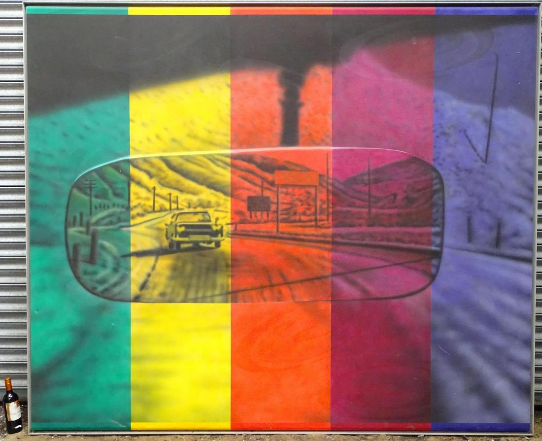 Mario Rossi, XX, Acrylic on canvas, A rearview mirror (1 of 5)