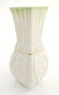 A small Belleek bud vase of squared form with fluted - 5