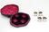 A cased set of four silver salts hallmarked Sheffield - 4