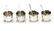 A cased set of four silver salts hallmarked Sheffield - 6