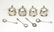 A cased set of four silver salts hallmarked Sheffield - 8