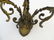 Lighting: a pair of early 20thC triple wall sconces, of - 6