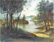 Indistinctly signed, XIX-XX, Oil on canvas, A wooded - 3