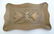 An early 20thC rectangular copper pin dish with a lobed