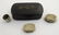 A papier mache snuff box, the hinged lid with mother of - 9