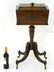 A Regency mahogany tea caddy on stand, with a - 4