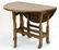 A late 19thC oak gateleg table, having drop flaps - 3