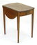 An early 19thC mahogany pembroke table with drop flaps