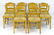 A set of ten chairs of beech construction with envelope - 2
