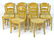 A set of ten chairs of beech construction with envelope - 3