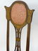 A pair of early 20thC Art Nouveau chairs with shaped - 5