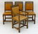 A set of four oak Arts and Crafts style dining chairs - 3
