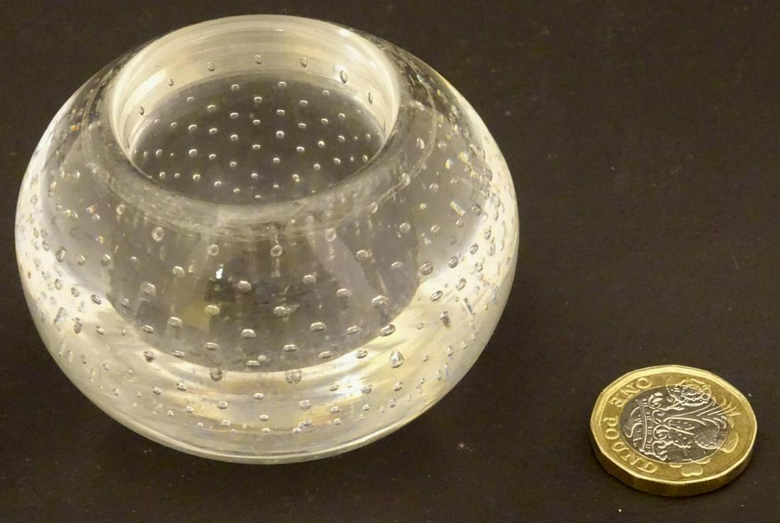 Glass : A late Victorian clear glass counter top match (1 of 4)