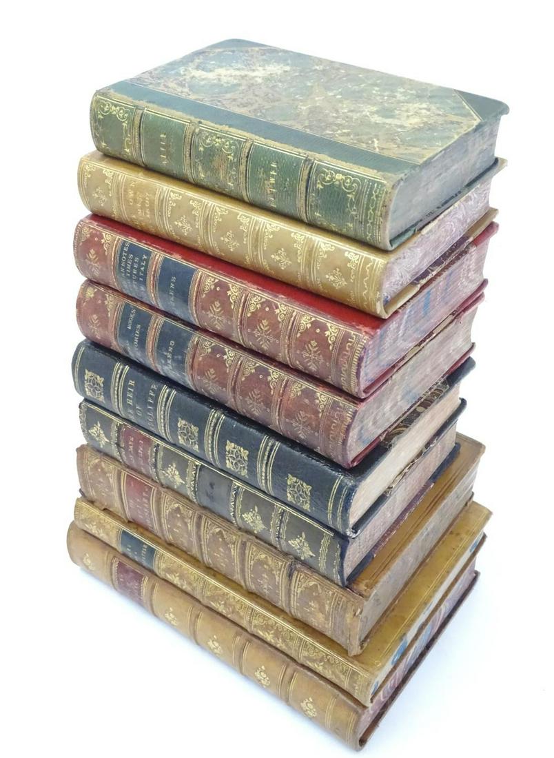 Books: A quantity of assorted books comprising The Heir: Books: A quantity of assorted books comprising The Heir of Redclyffe, by Charlotte Mary Yonge; The Last Days of Pompeii, by Lord Lytton; A Short History of Our Own Times, by Justin McCarthy; Alice, by