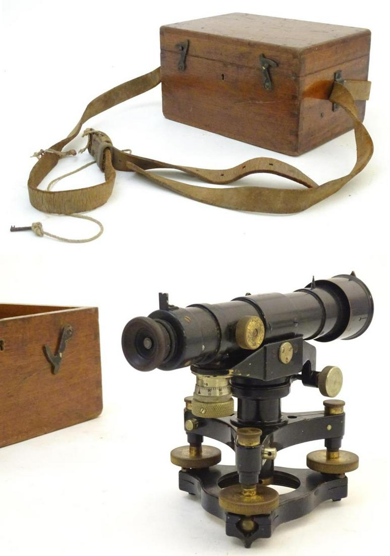 A surveyor?s level theodolite by Cooke Troughton and (1 of 9)