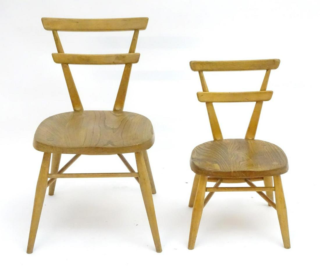 Vintage retro, Midcentury: two Ercol ' dot ' child's (1 of 3)