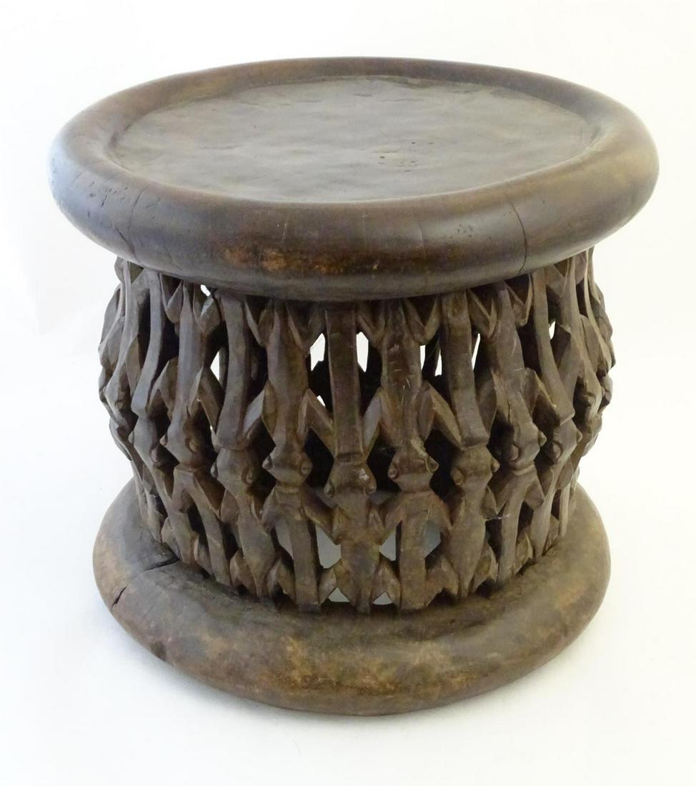 Ethnographic / Native / Tribal: A carved African stool (1 of 7)