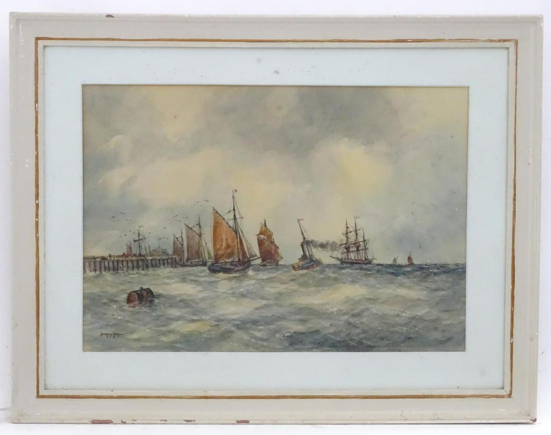 Aubrey Ramus, 20th century, Marine School, Watercolour, (1 of 3)