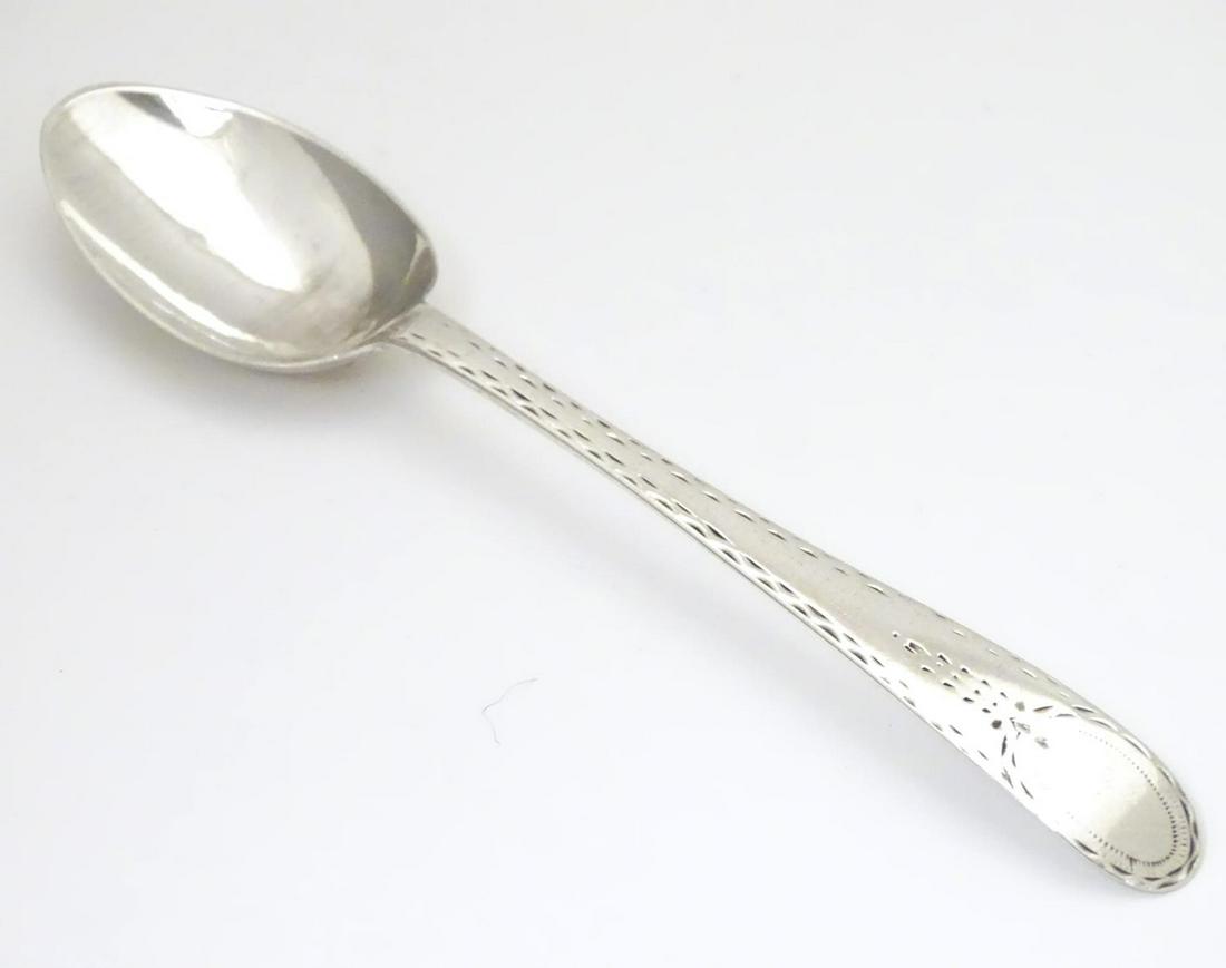 A George III silver Old English pattern teaspoon with (1 of 5)
