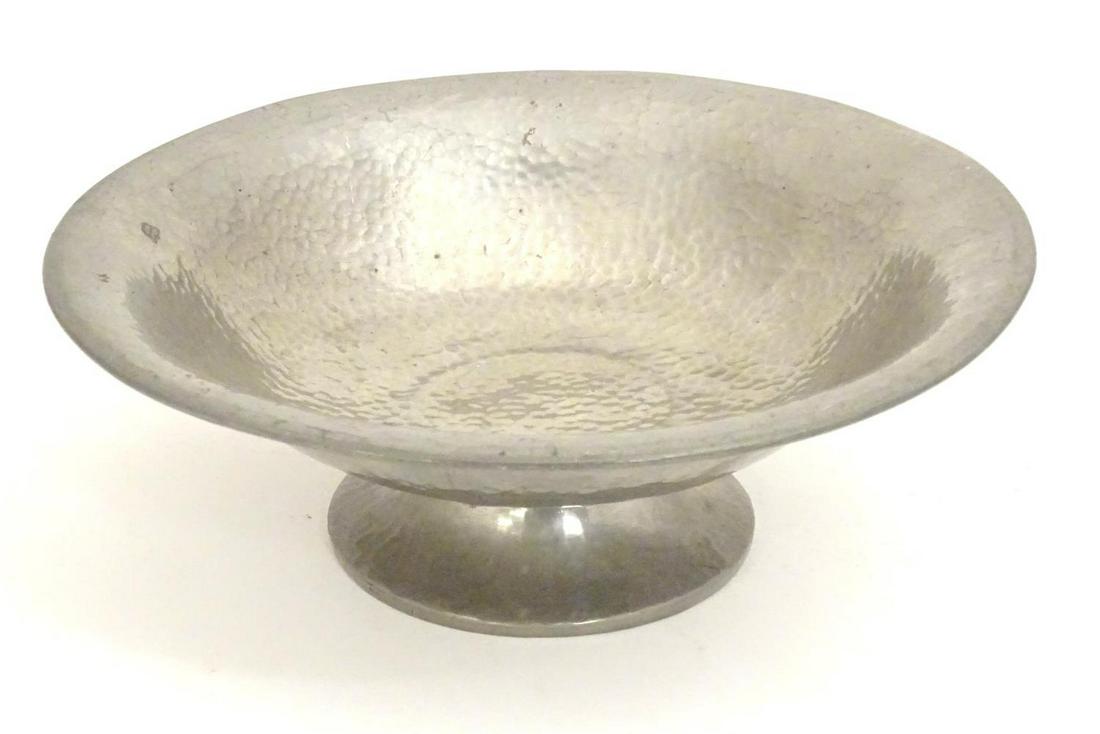 An Arts and Crafts Tudric Pewter pedestal bowl with (1 of 5)