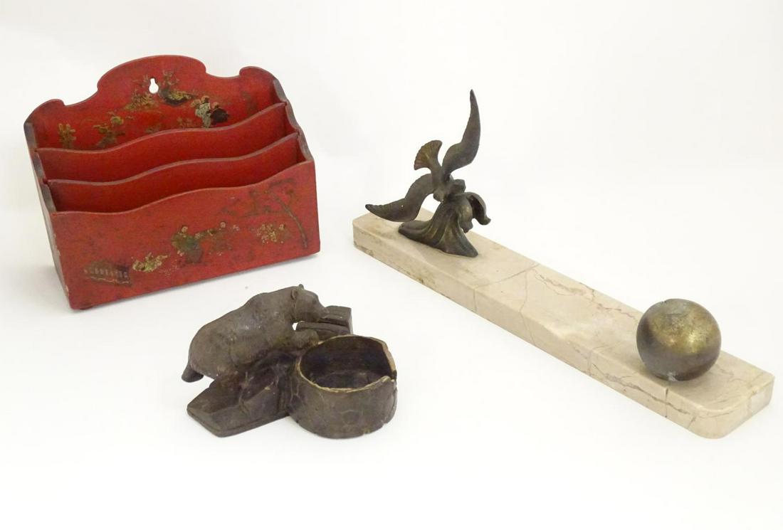 Three assorted items comprising a Continental Art Deco (1 of 9)