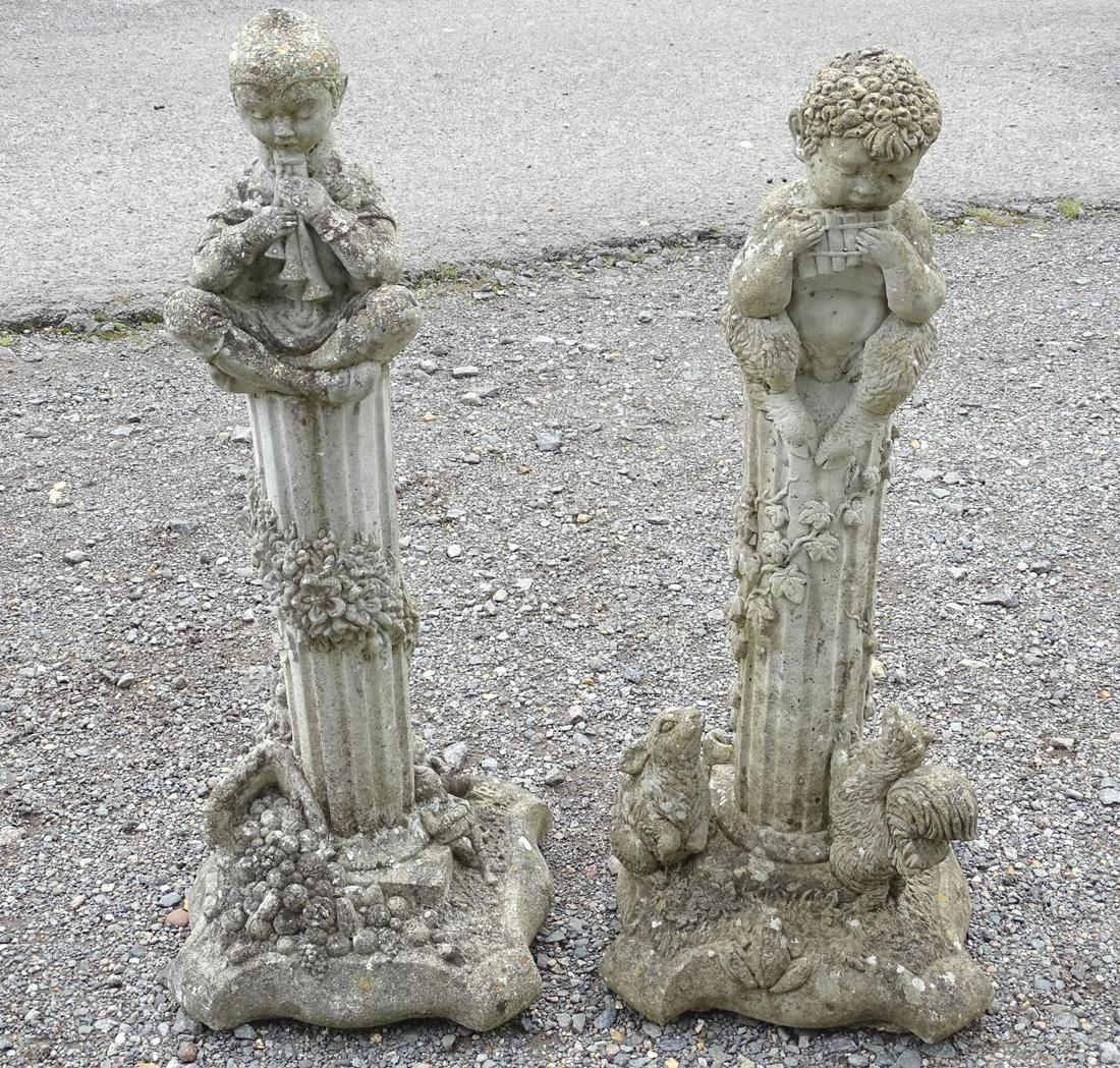 Garden & Architectural, Salvage: a pair of 20thC (1 of 8)