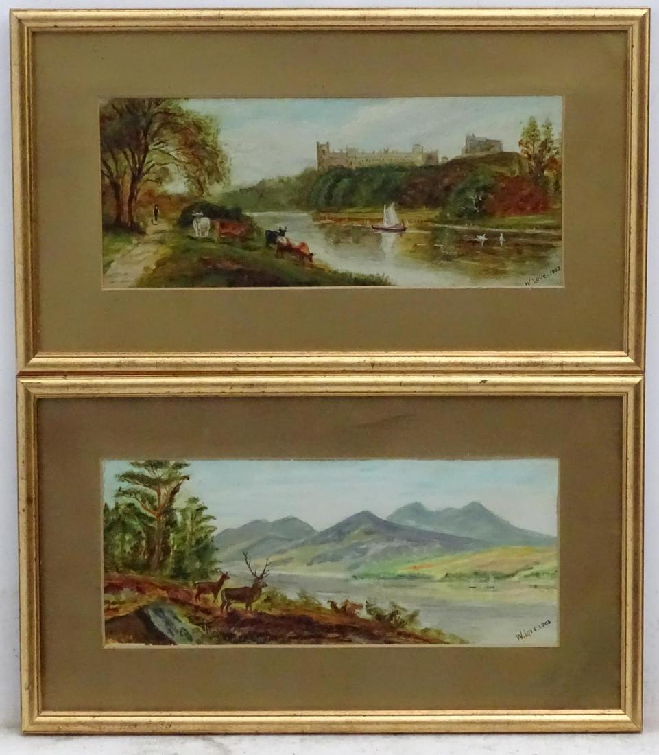 W. Love, Early 20th century, Scottish School, Oil on (1 of 6)