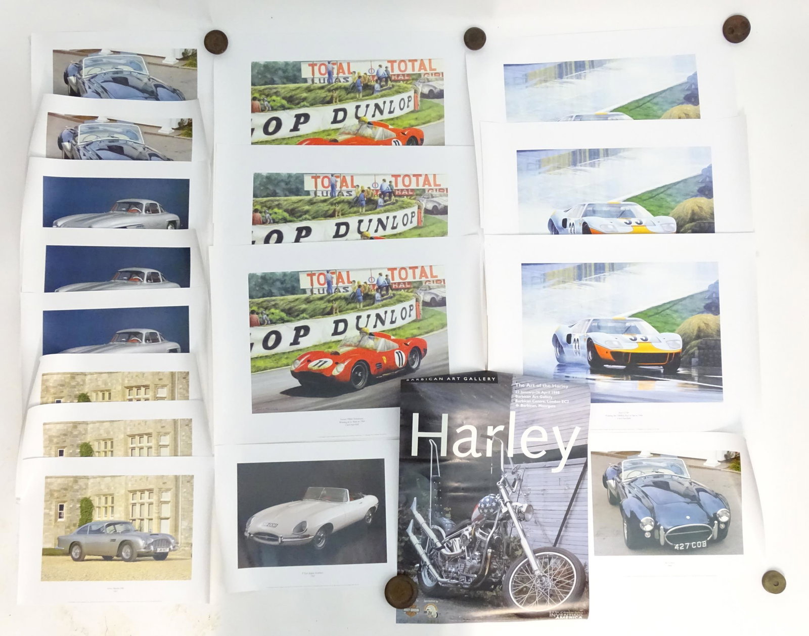 A quantity of assorted motor car / automobile posters (1 of 10)