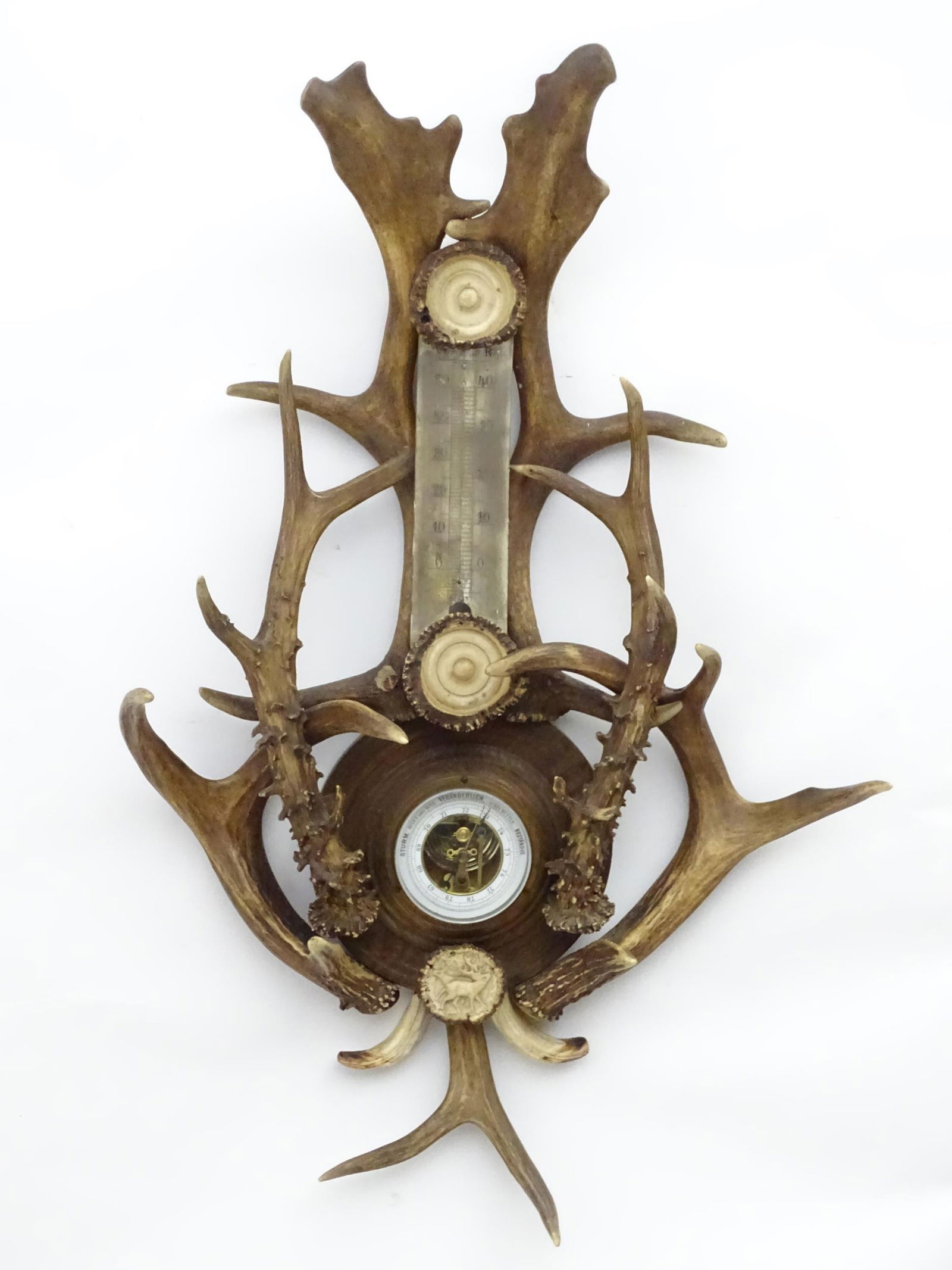 A 20thC German Black Forest combination Barometer & (1 of 10)