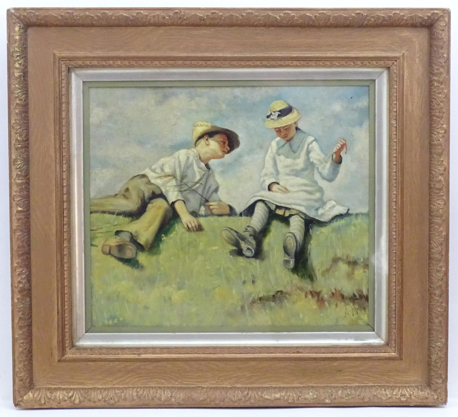 After Alexander Mann (1853-1908), Oil on board, (1 of 4)