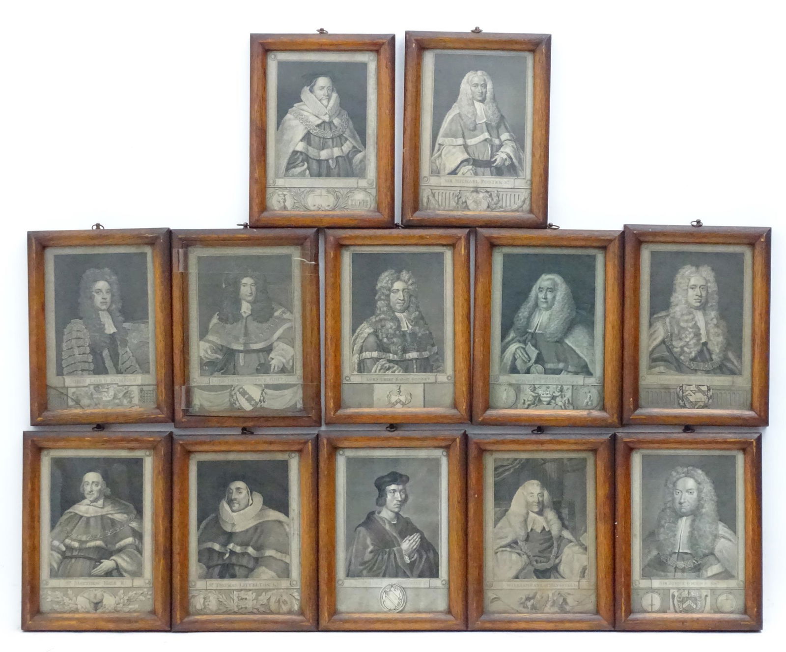 18th century, Twelve engravings of notable gentlemen, (1 of 9)