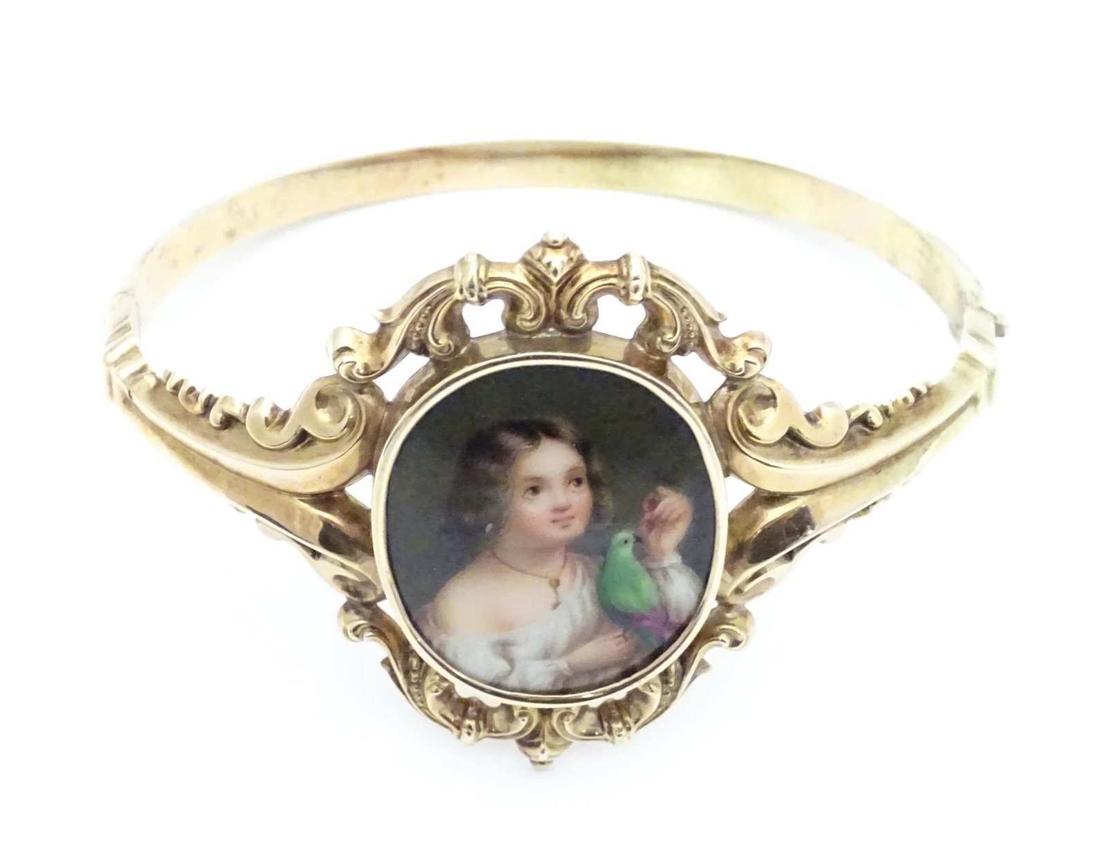A Victorian yellow metal bangle formed bracelet set (1 of 9)
