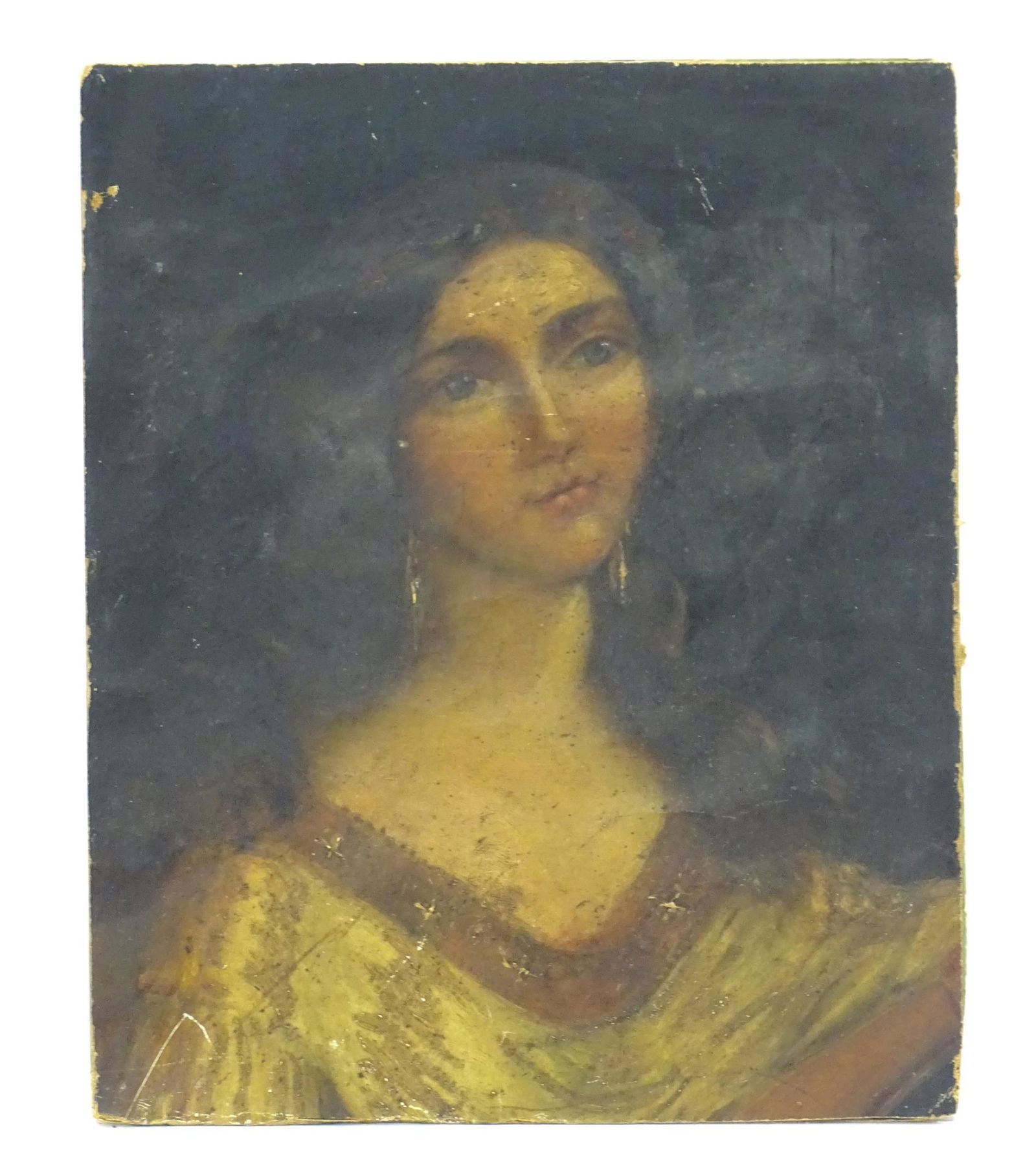 19th century, Oil on canvas laid on card, A portrait of (1 of 3)
