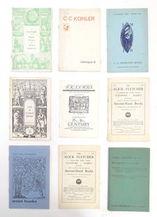 A quantity of 20thC booksellers catalogues of books, to include Old & Scarce Books, no. 170; Alick: A quantity of 20thC booksellers catalogues of books, to include Old & Scarce Books, no. 170; Alick Fletcher Second Hand Books, no. 148; The Time Bookshop, no. 15; Peter Barrie's Maps, Atlases and