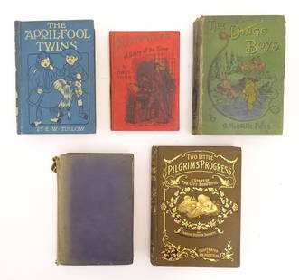 Books: Five assorted stories, comprising Two Little Pilgrim's Progress - A Story of the City: Books: Five assorted stories, comprising Two Little Pilgrim's Progress - A Story of the City Beautiful, by Frances Hodgson Burnett, 1895; A Mountain Daisy, by Emily Grace Harding; Footprints - A