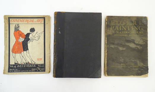 Books: Two books on the subject of art, comprising Modern Pen Drawings - European and American,: Books: Two books on the subject of art, comprising Modern Pen Drawings - European and American, edited by Charles Holme, 1901; Figure Painting in Water-colours, by Contemporary British Artists, 1923.