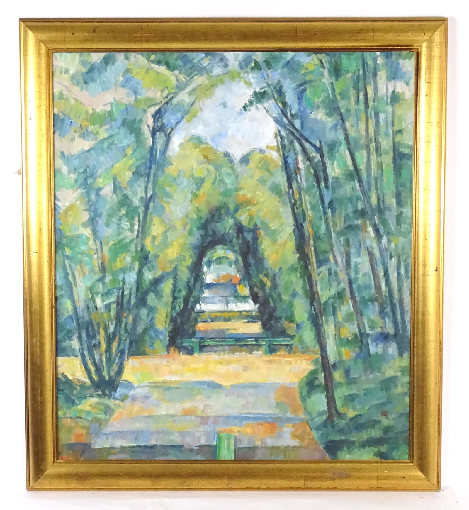 After Paul Cezanne (1839-1906), 20th century, Oil on canvas laid on board, Avenue at Chantilly, A (1 of 2)