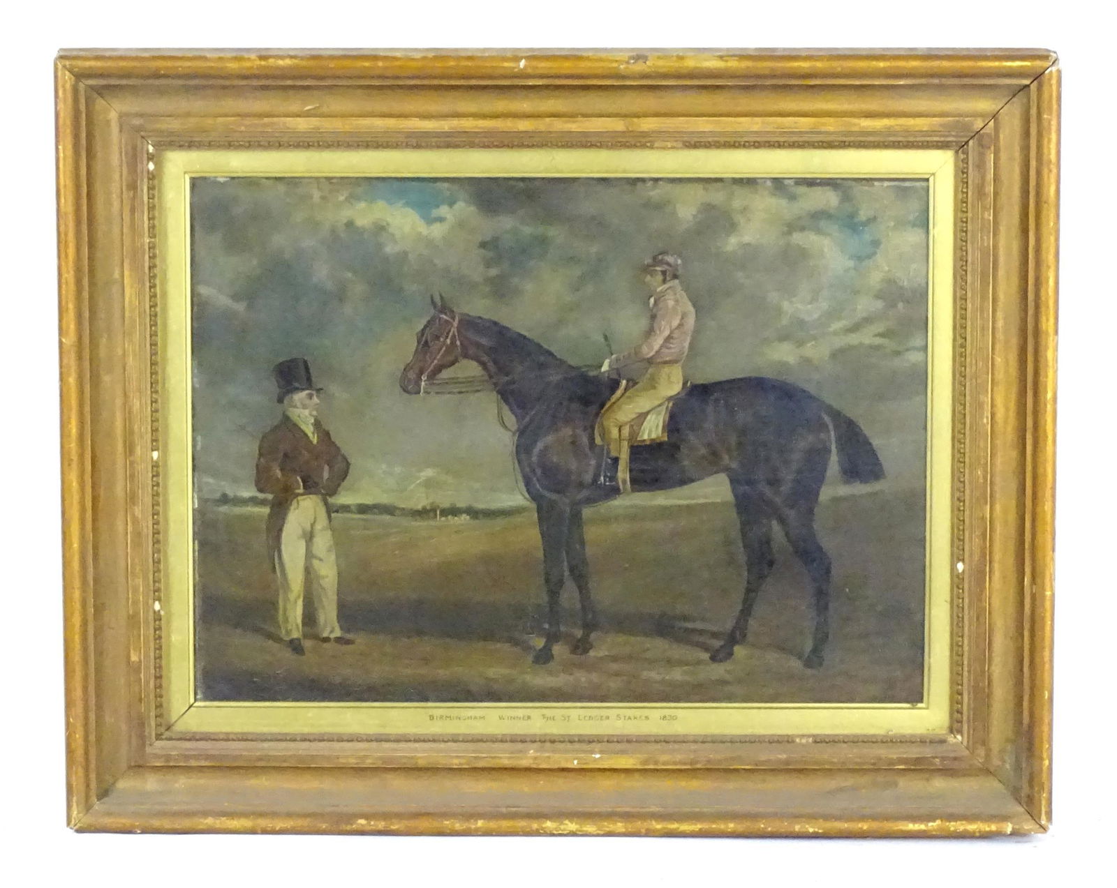 After John Frederick Herring Snr (1795-1865), Oil on board, Birmingham, the Winner of the Great St (1 of 3)