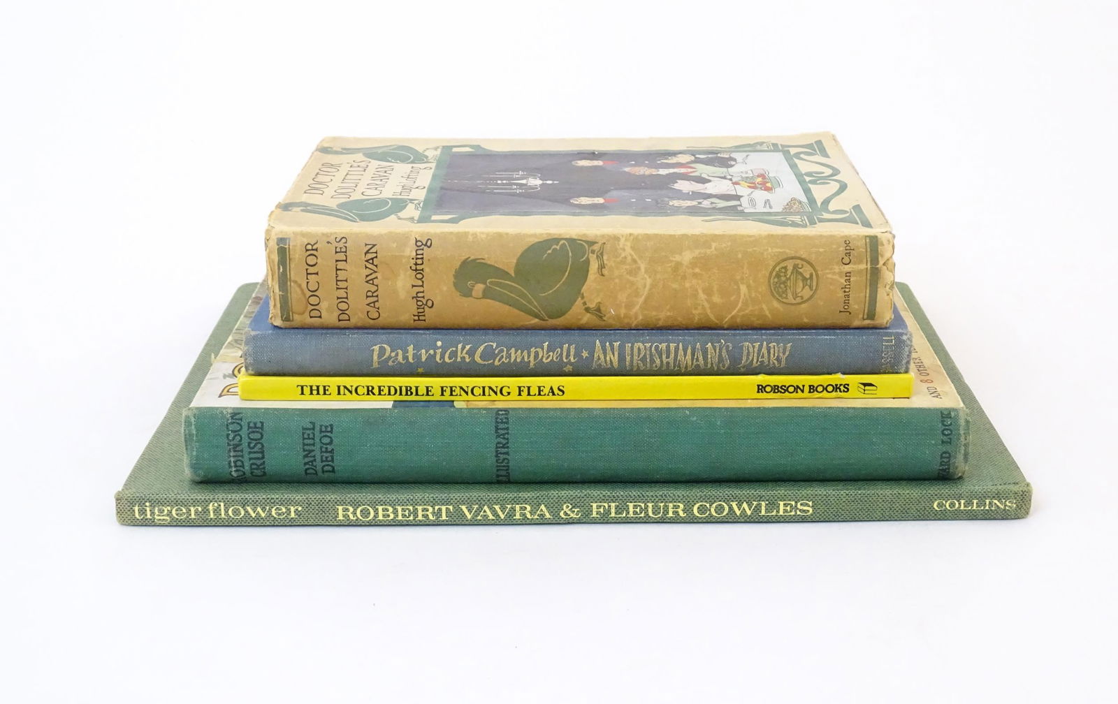 Books: Five assorted books comprising Tiger Flower by Robert Vavra and Fleur Cowles, 1968; The (1 of 9)