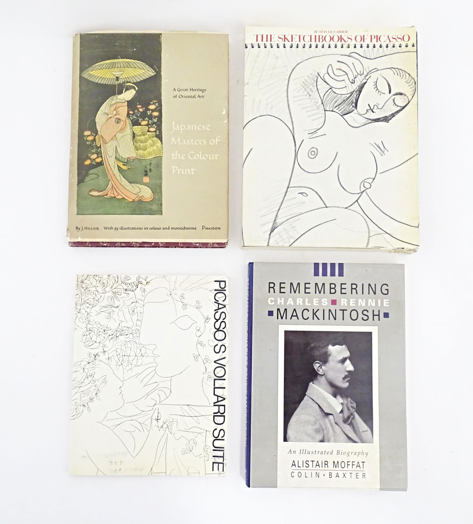 Books: Four assorted books on the subject of art, comprising Japanese Masters of the Colour Print - (1 of 9)