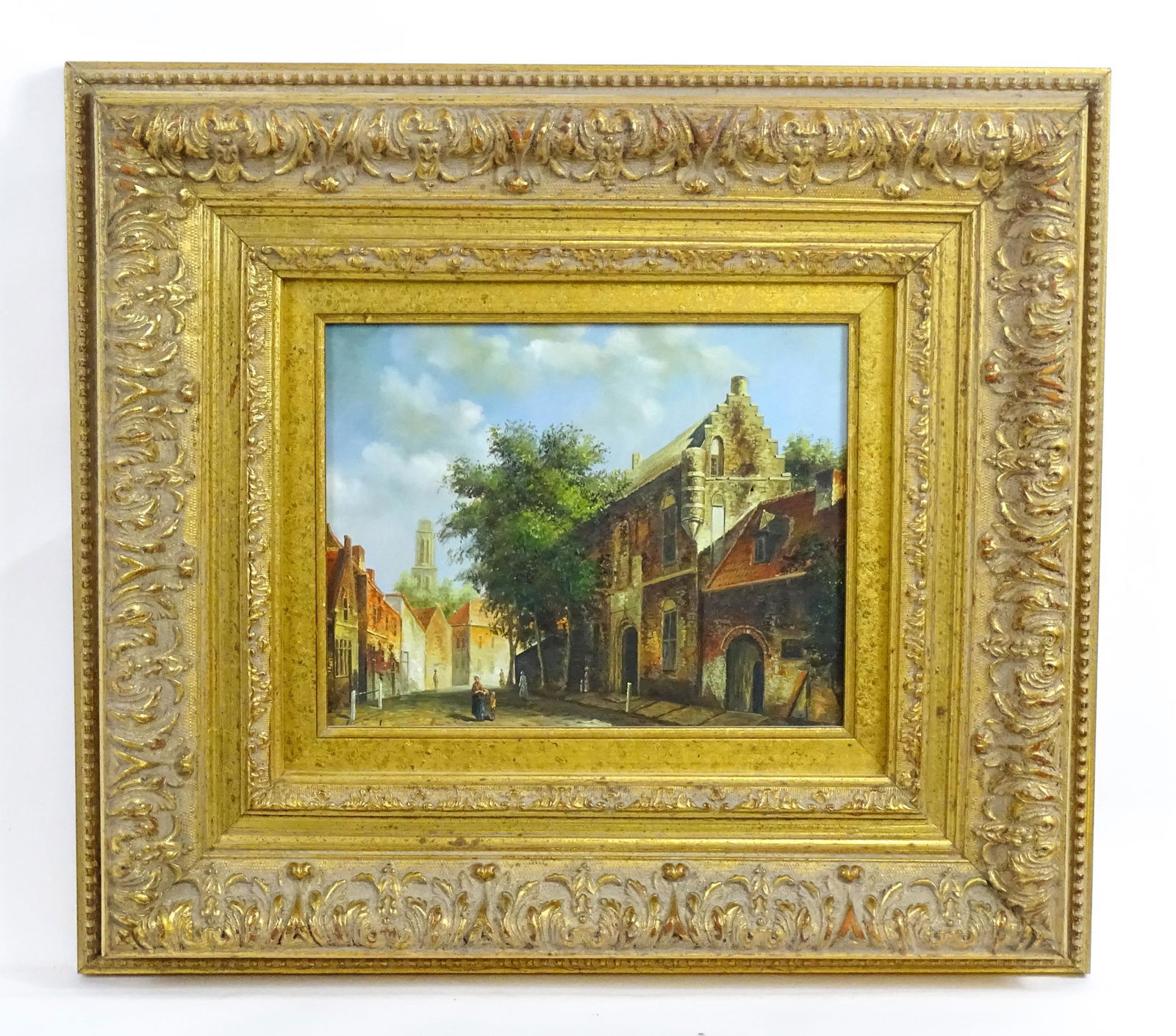 After Cornelis Springer (1817-1891), 20th century, Dutch School, Oil on board, The House of Maarten: After Cornelis Springer (1817-1891), 20th century, Dutch School, Oil on board, The House of Maarten van Rossem in Zaltbommel. Approx. 7 1/4" x 9 1/4"