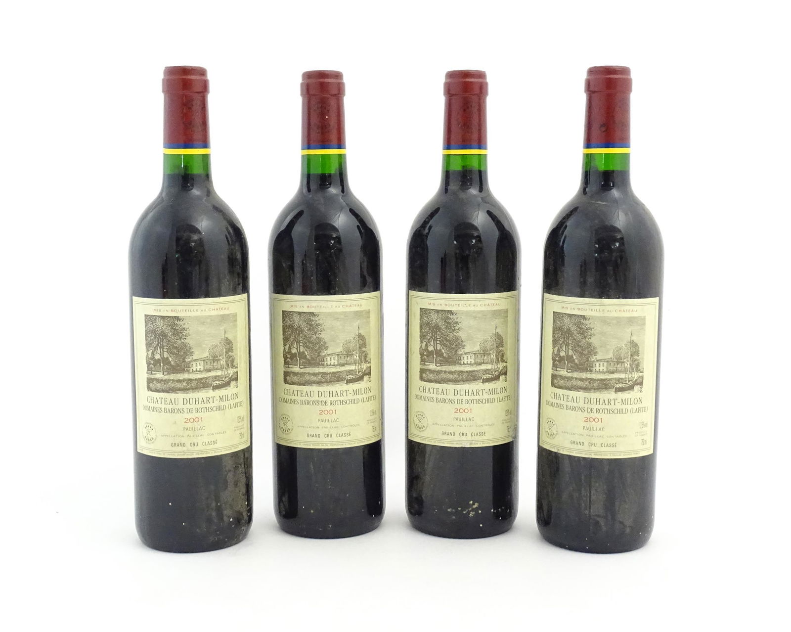 Red Wine: four 750ml bottles of  Pauillac/Bordeaux 'Chateau Duhart-Milon Domaines Barons De Rothschi (1 of 10)