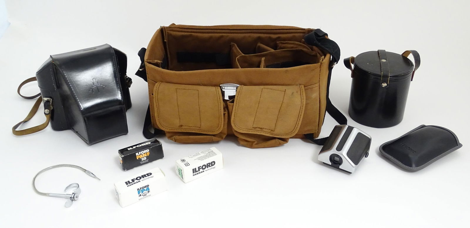 Pentacon Six TL camera and accessories in a bag. Including Pentacon Six TL with Carl Zeiss Jena (1 of 20)