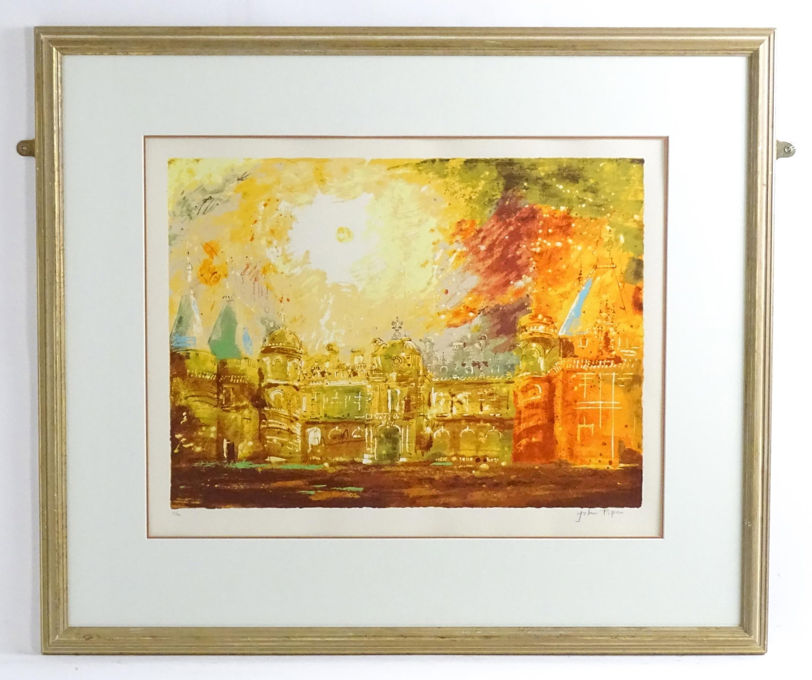 John Piper (1903-1992), Screenprint, Waddesdon Manor. Signed and numbered 15 / 70 in pencil under.: John Piper (1903-1992), Screenprint, Waddesdon Manor. Signed and numbered 15 / 70 in pencil under. Approx. 16 1/2" x 22 1/4"Please Note - we do not make reference to the condition of lots within descr