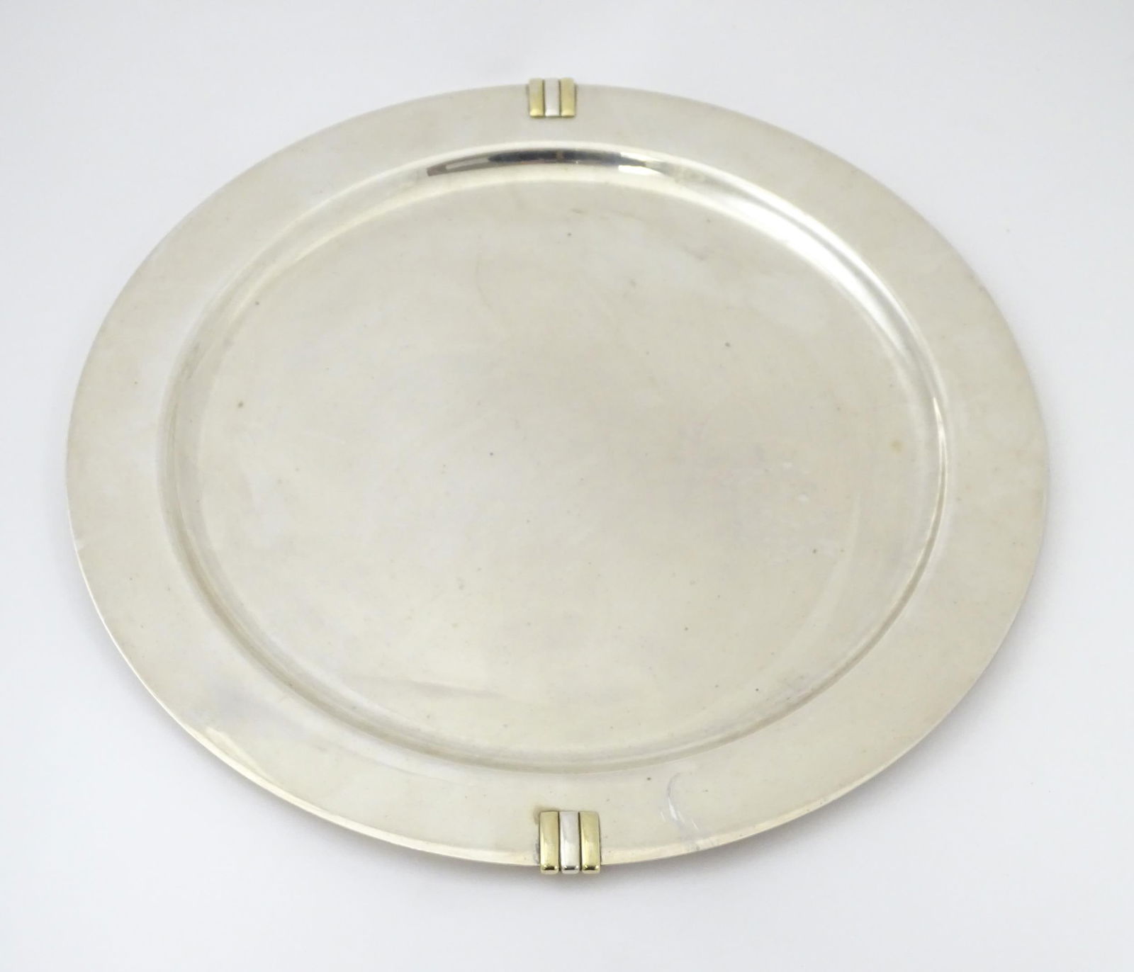 A silver plate charger / tray engraved to reverse House of Fraser Buyer of the Year Award, and (1 of 8)
