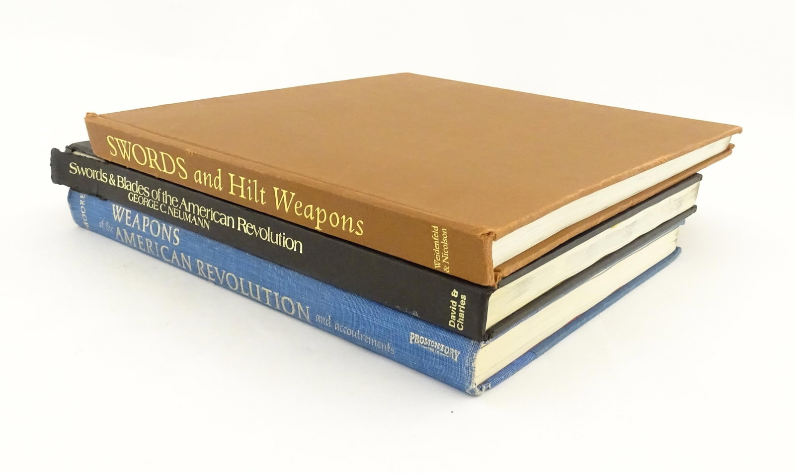 Book: Three books on the subjects of weapons comprising Weapons of the American Revolution and: Book: Three books on the subjects of weapons comprising Weapons of the American Revolution and accoutrements, by Warren Moore, 1967; Swords & Blades of the American Revolution by George C. Neumann, 19