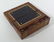 A 19thC burr walnut brass bounded writing slope opening - 3