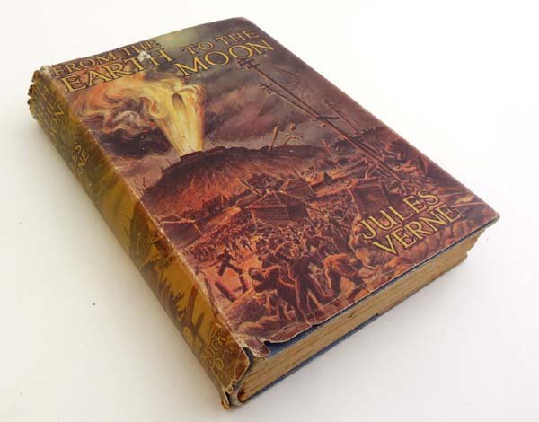 Book : Jules Verne From the Earth to the Moon published: Book : Jules Verne From the Earth to the Moon published by Ward, Lock and Co. Limited c. 1930s / 40s, with unclipped dust wrapper.